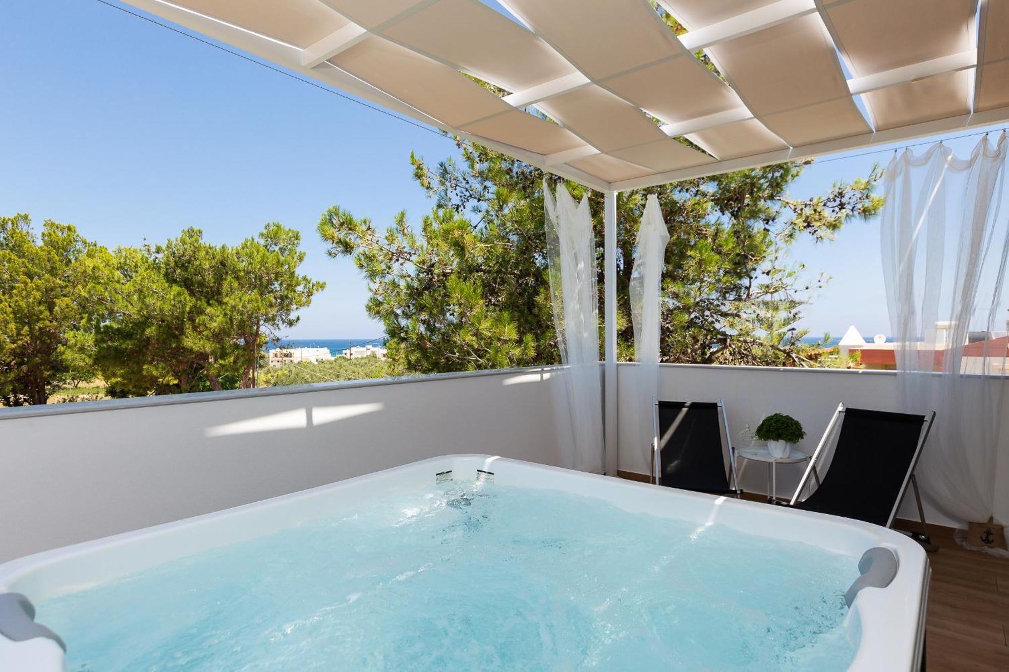 Nisos Villa, Pool & Heated Spawhirlpool, Walking To Beach, By Thinkvilla Sfakaki Exterior photo